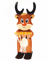 Кольцеброс с корзиной для мяча ВЕСЕЛЫЙ ЛОСЕНОК