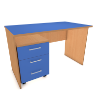 Стол письменный для воспитателя однотумбовый 1500х700х750 мм