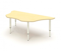 Стол "Полуцветик" на регулируемых ножках (г.р. 0-3), 1200х555 мм, березовый мультиплекс