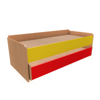 Кровать выкатная двухъярусная (1432х650х495 мм)