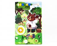 Бизиборд настенный МЕДВЕДЬ. Серия СТРАНА СКАЗОК