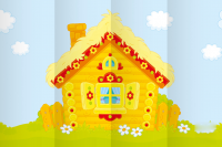 Декорация (задник сцены) "Теремок"