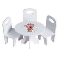 Серия "Мишутки" Набор стол+стулья Кокетка