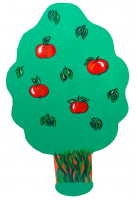 Деревянная декорация "Яблонька"