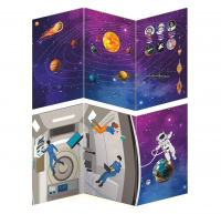 Декорация (ширма напольная) для сюжетно-ролевой игры 2 в 1 КОСМОС
