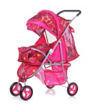 Коляска для кукол прогулочная с регулируемой спинкой