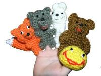 Вязаный пальчиковый театр "Колобок"