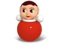 Неваляшка "Настенька" 30 см, в коробке