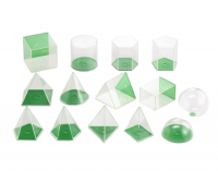 Фигуры геометрические 8 см. Набор прозрачный