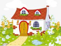 Декорация театральная "Домик в деревне"