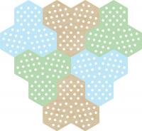 Настенная панель «Оригами», 6 шт