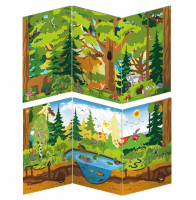 Декорация (ширма напольная) для сюжетно-ролевой игры 2 в 1 ПРИРОДА РОССИИ