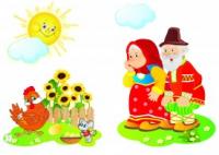 Комплект декоративных наклеек "Курочка Ряба"