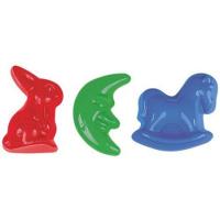 Формочки (заяц + месяц + лошадка) для игры с песком