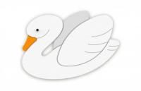 Декорация "Лебедь" 56х39 см