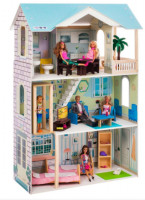 Кукольный домик "Лацио" (с мебелью)