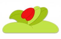 Декоративная арка "Весенний цветок" 58х28 см