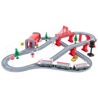 Железная дорога игрушка "Мой город, 80 предметов", на батарейках