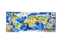 Бизиборд настенный ЗАНИМАТЕЛЬНАЯ ГЕОГРАФИЯ. Серия НАША ПЛАНЕТА-ЗЕМЛЯ