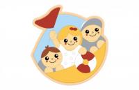 Декорация "Дети в лодке" 78х58 см