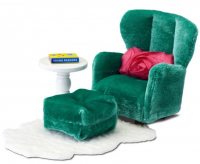 Кукольная мебель Смоланд Кресло с пуфиком