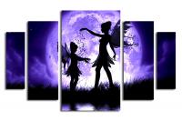 Модульная картина "Лунные феи"