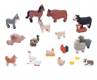 НАБОР ЖИВОТНЫХ (ФЕРМА) из дерева